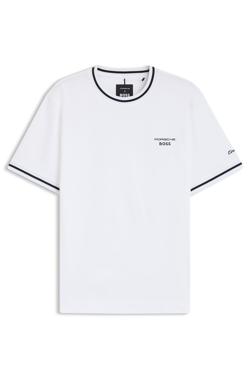 PORSCHE X BOSS COTTON T-SHIRT WITH MOISTURE-CONTROL FINISH 1