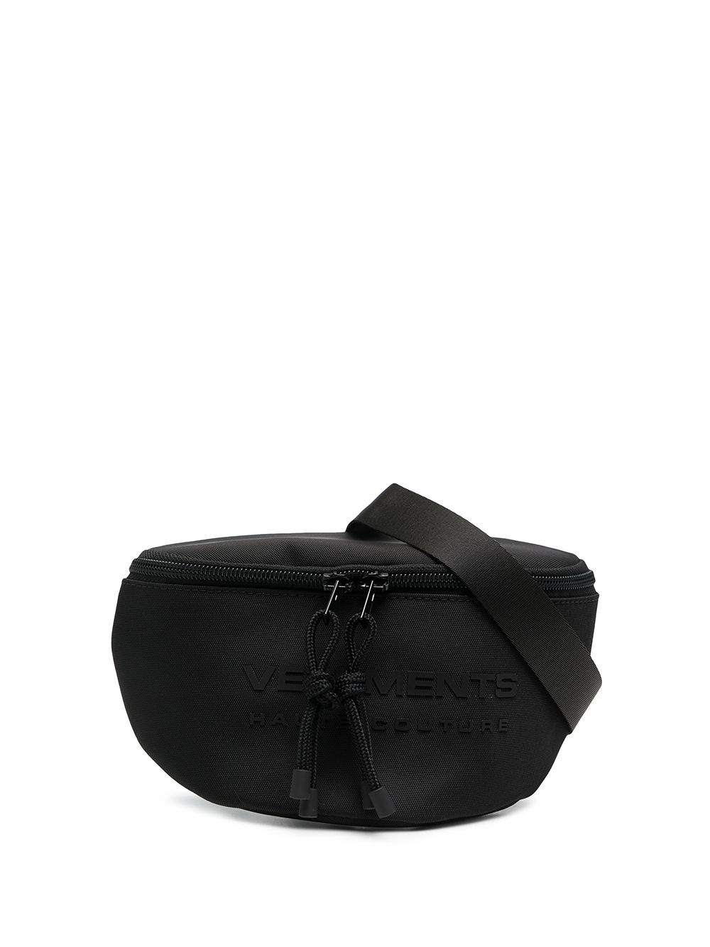 raised-logo zip-fastening belt bag - 1