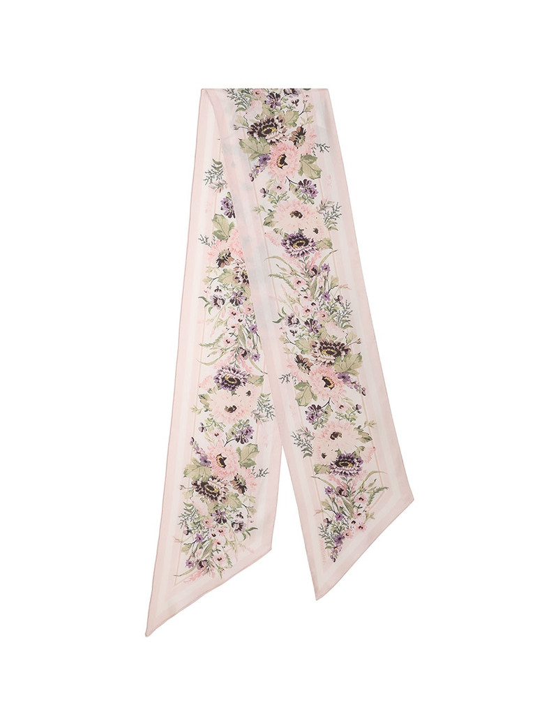 PRINTED SILK NECK SCARF 3
