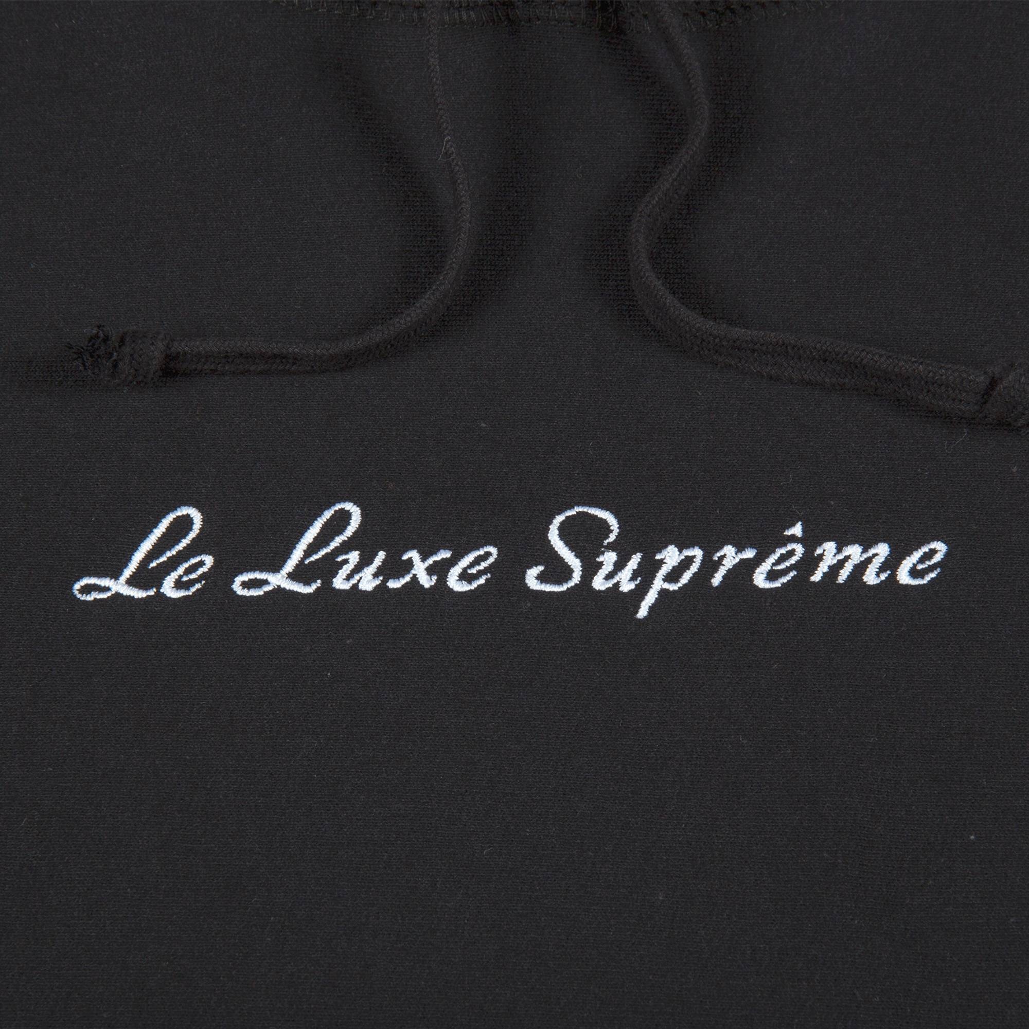 Supreme Le Luxe Hooded Sweatshirt 'Black' - 2