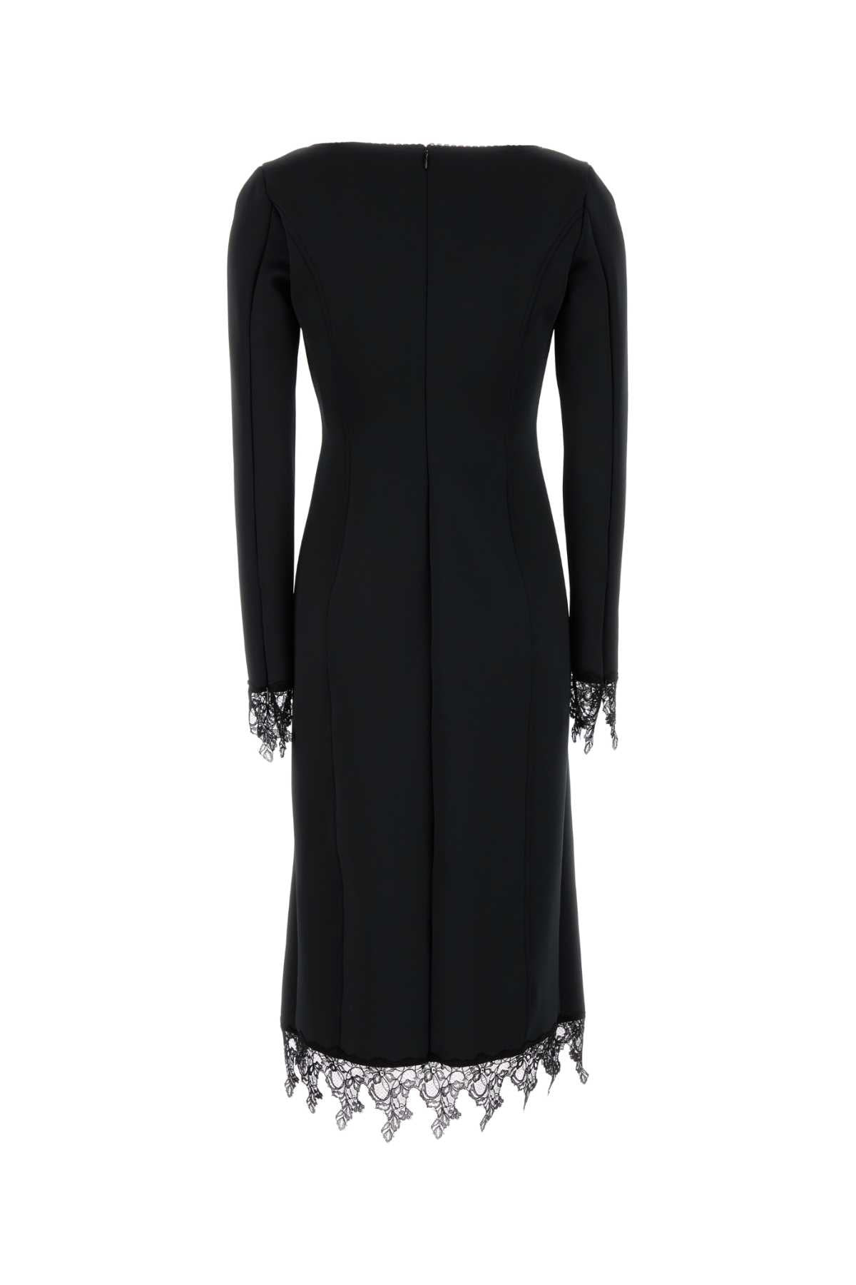Blumarine Women Black Stretch Jersey Dress - 2