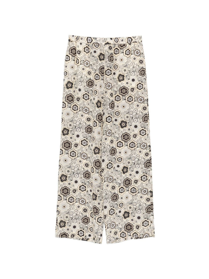 floral-print trousers 1
