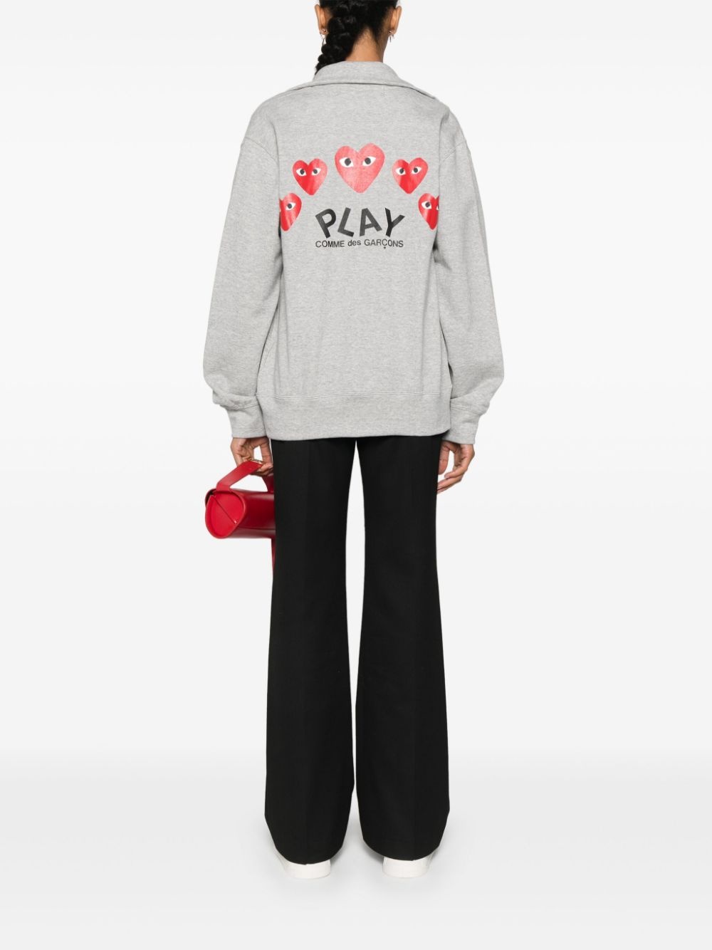 heart-patch sweatshirt - 2