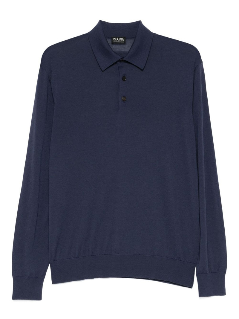 long-sleeved polo shirt 1