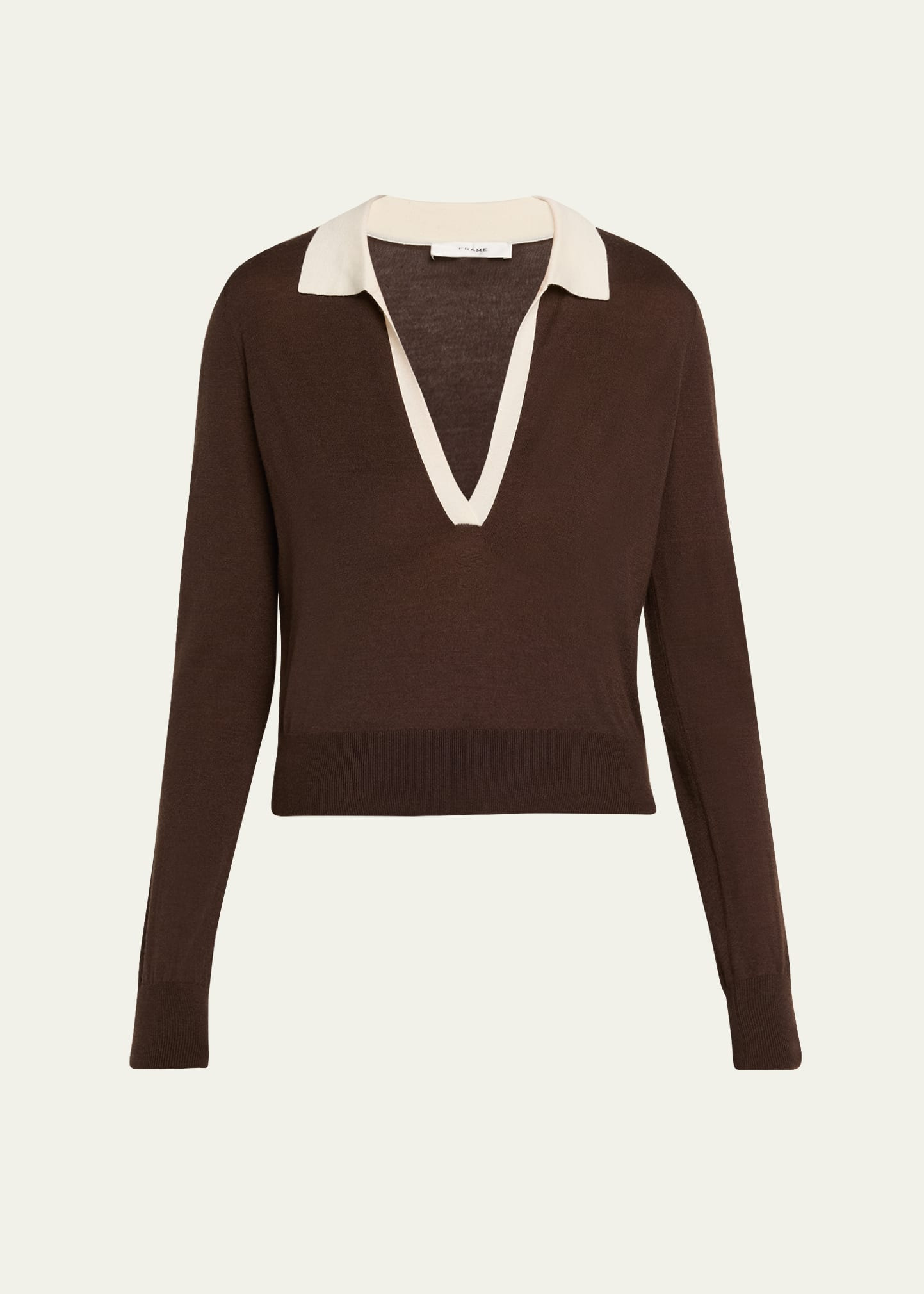 The Two-Tone Polo Sweater - 1