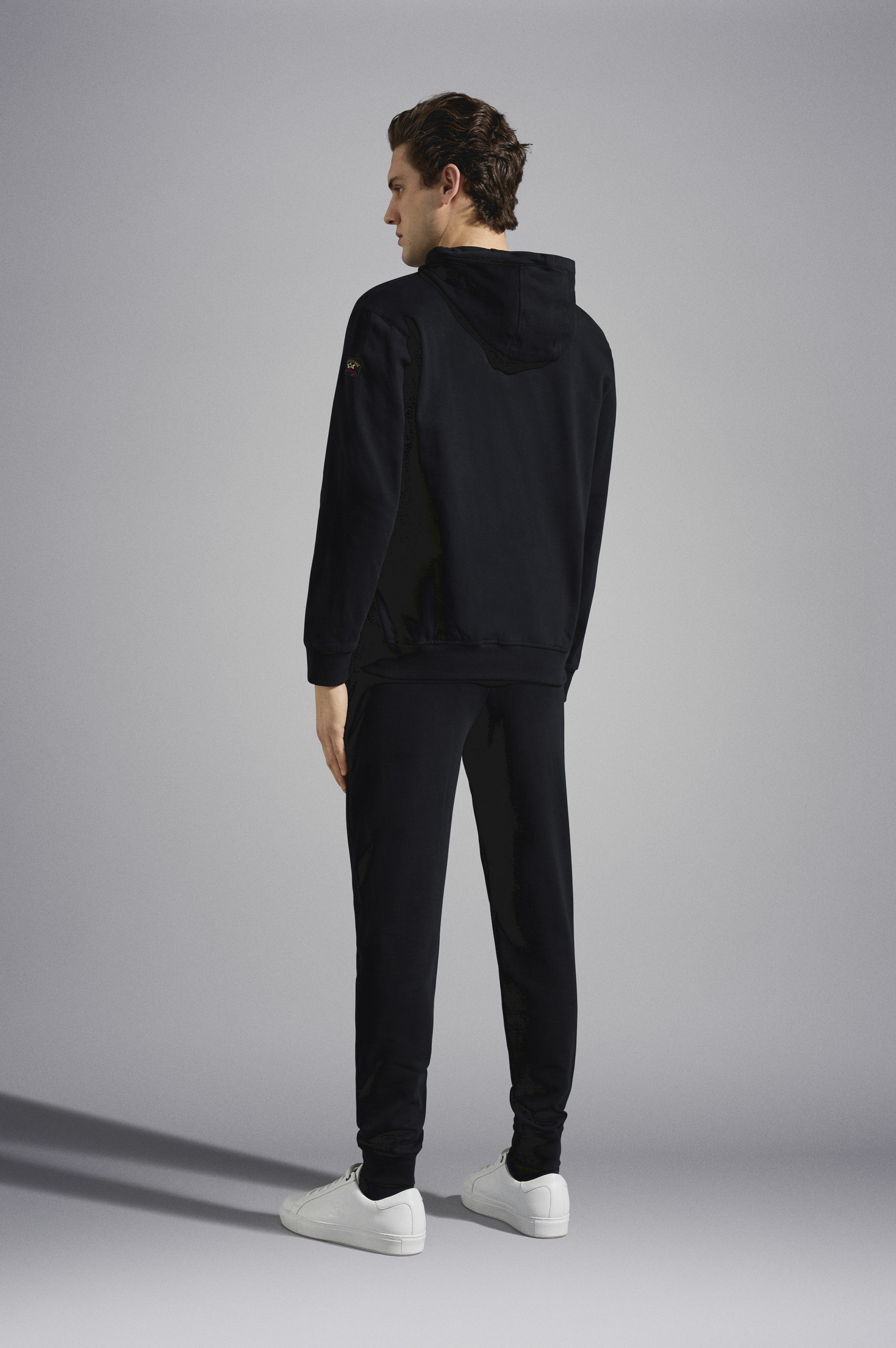 COTTON FULL ZIP TRACKSUIT WITH ICONIC BADGE - 2