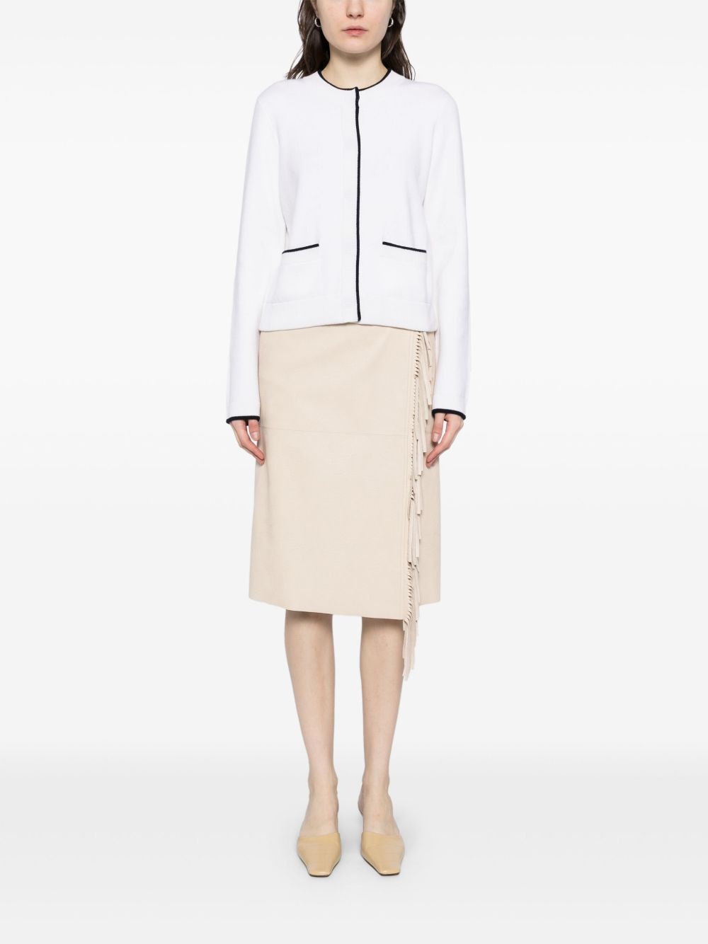 crew-neck cardigan - 2