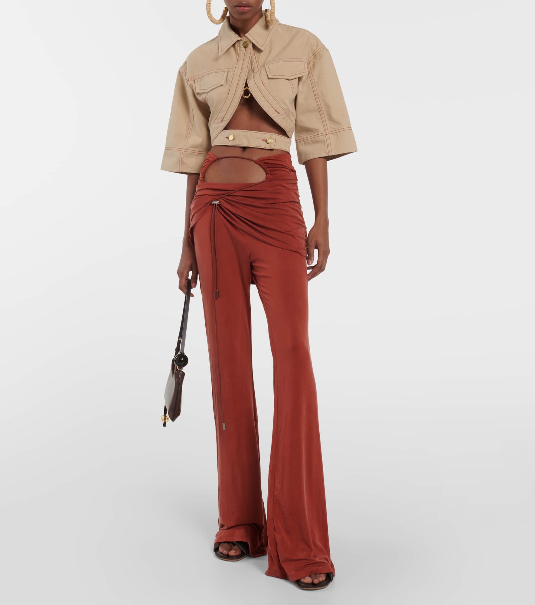 Le Pantalon Espelho flared pants - 2