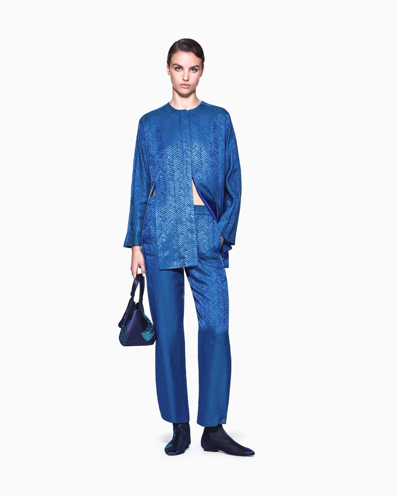 VISCOSE CHEVRON JACQUARD JACKET 2