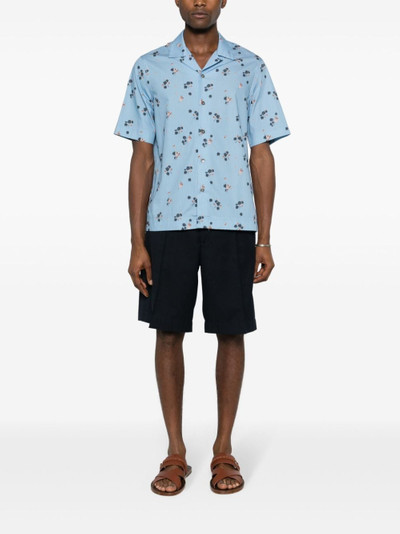Paul Smith floral-print bowling shirt outlook
