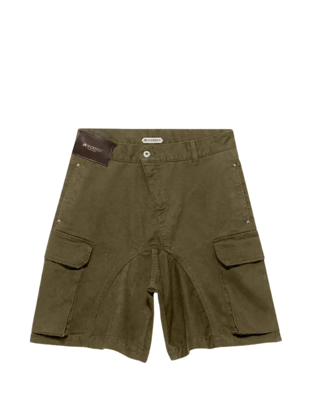 logo-patch cargo shorts - 1