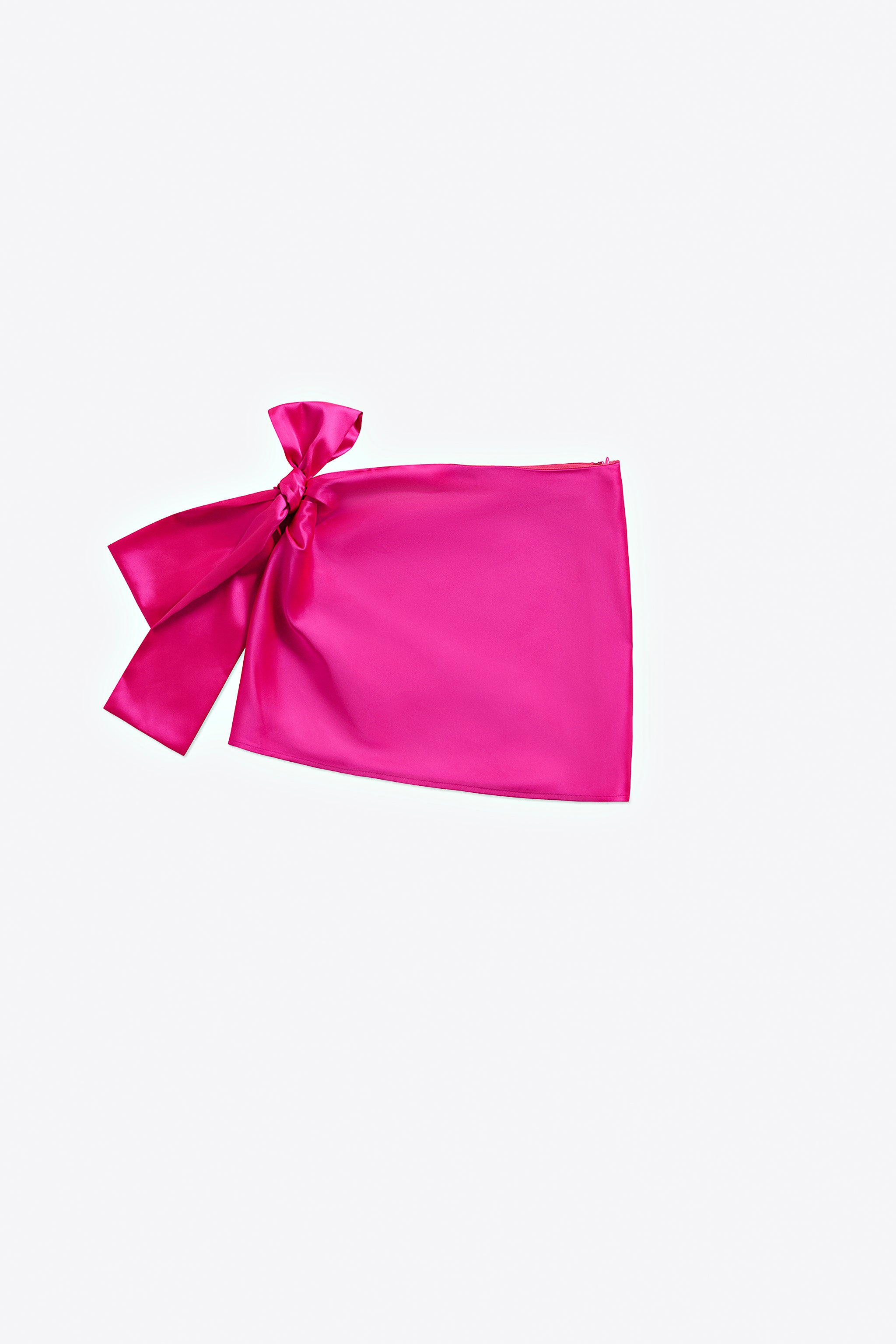 CRYSTAL EMBELLISHED SATIN MINI SKIRT - 2