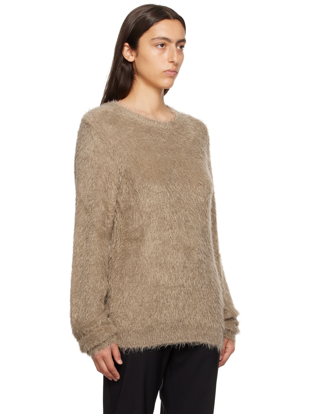 Beige Crewneck Sweater - 2