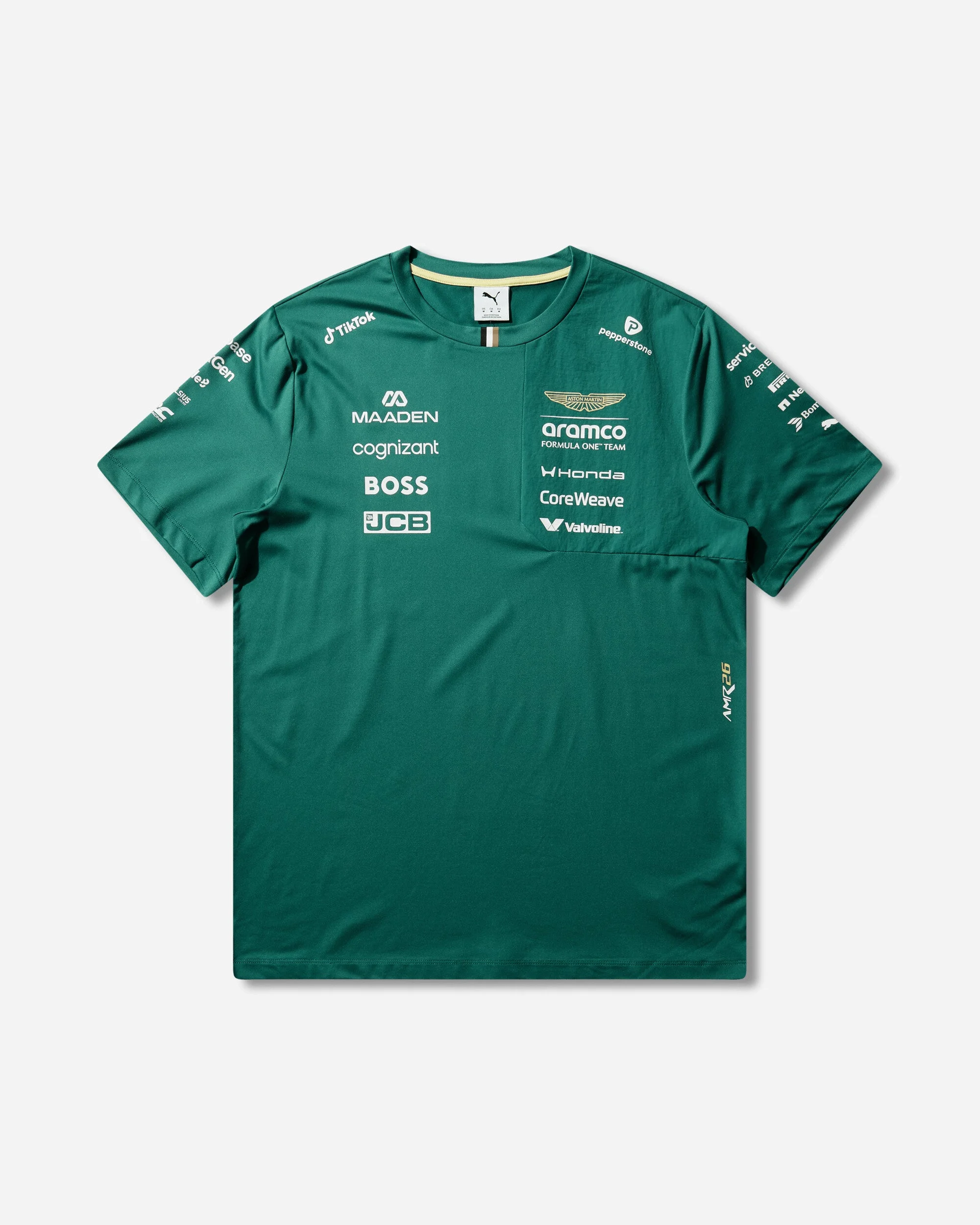 ASTON MARTIN ARAMCO F1 TEAM Replica T-Shirt Green Lux - 1