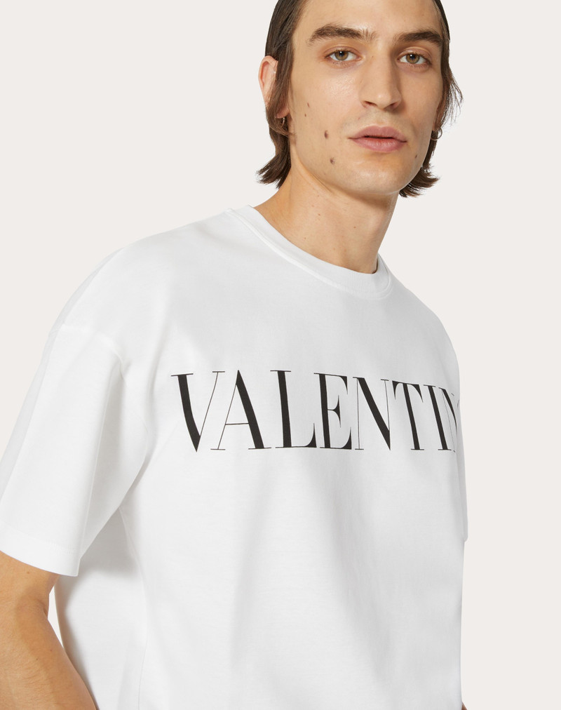 COTTON T-SHIRT WITH VALENTINO PRINT 5