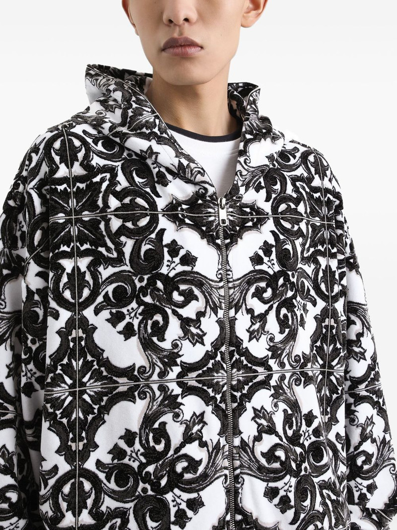 Majolica-print hoodie 4