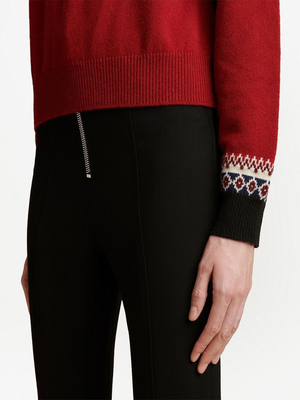 fair-isle cashmere sweater - 6