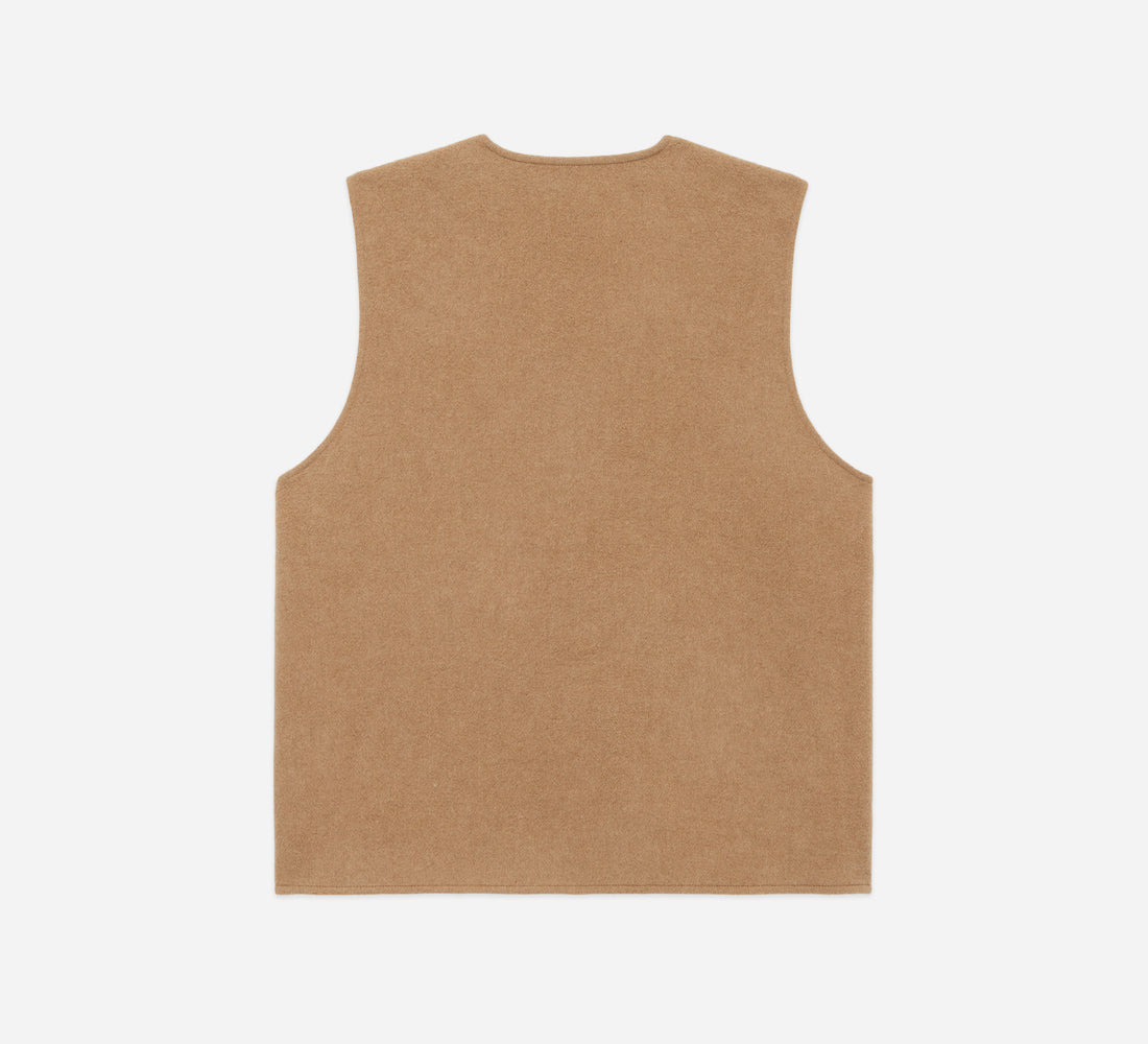Zip Vest - Coyote Wool/Cashmere - 2