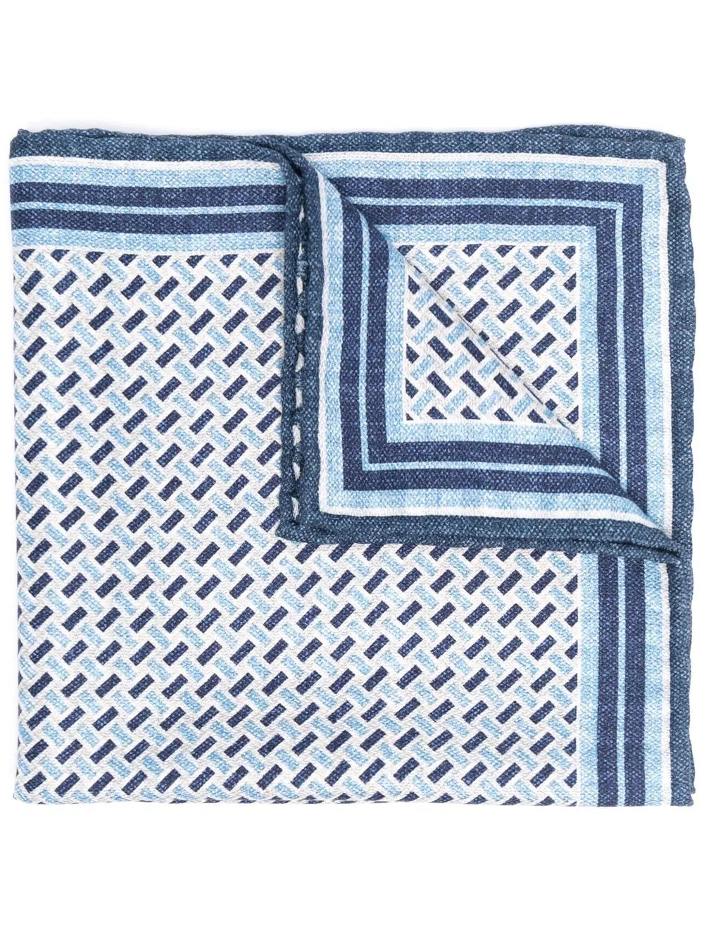geometric-pattern pocket square - 1