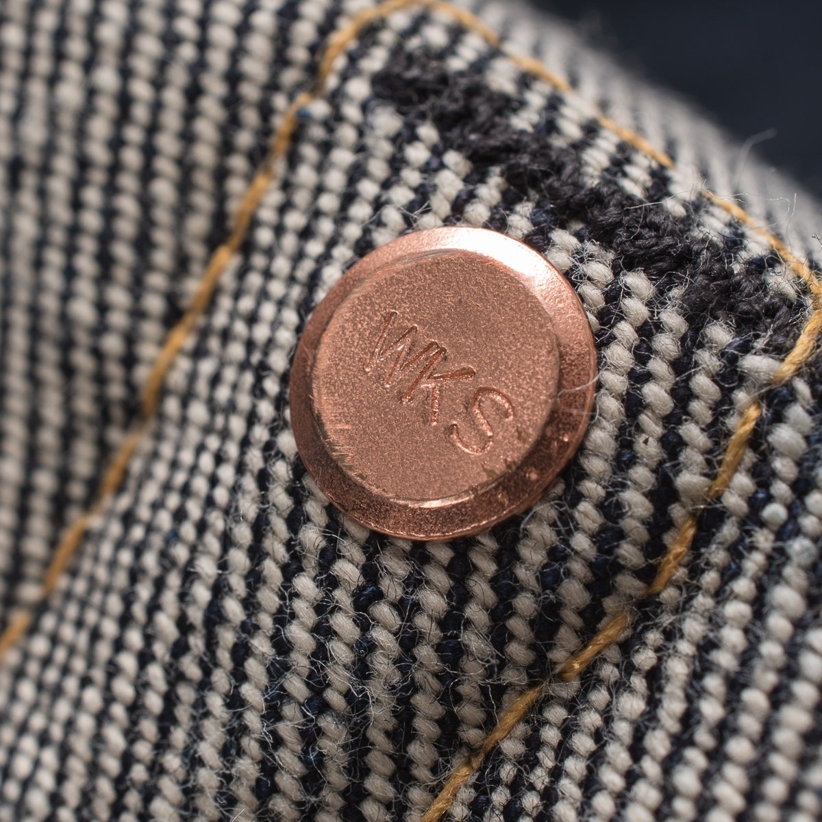 IH-634S-142 14oz Selvedge Denim Straight Cut Jeans - Indigo - 9