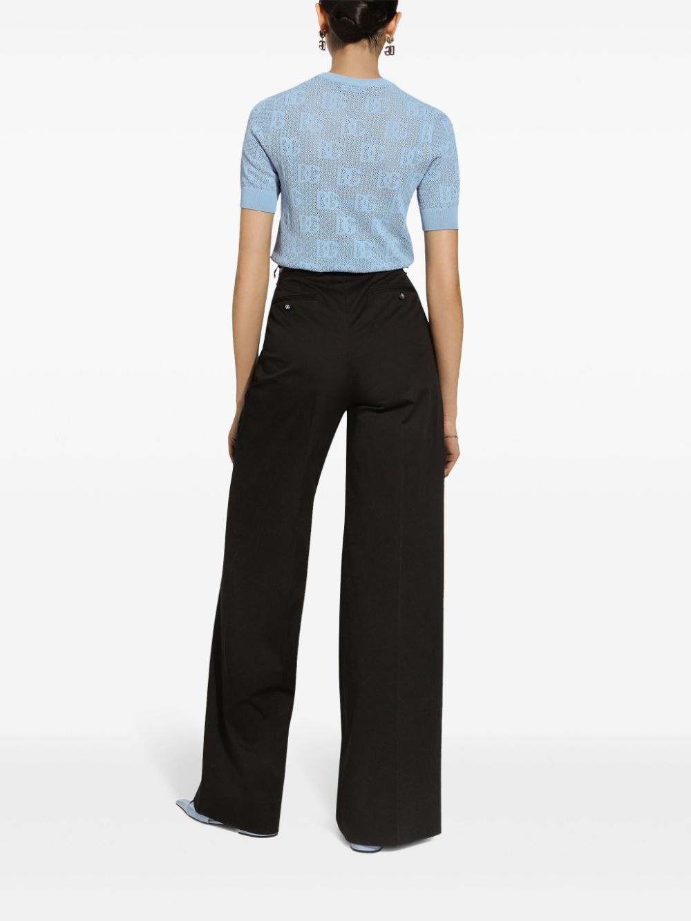 logo embroidered top - 4