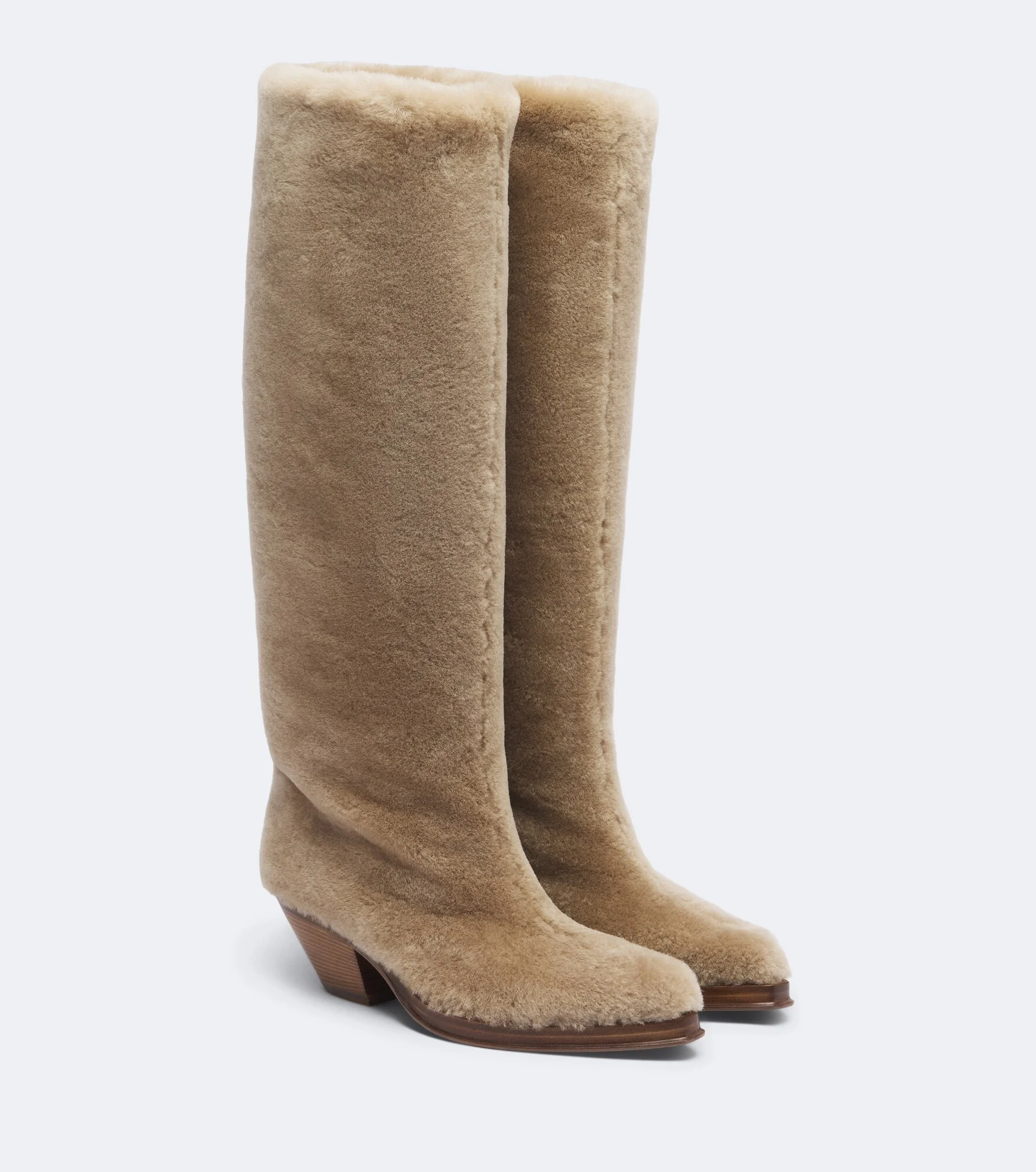 Waite shearling knee-high boots - 1