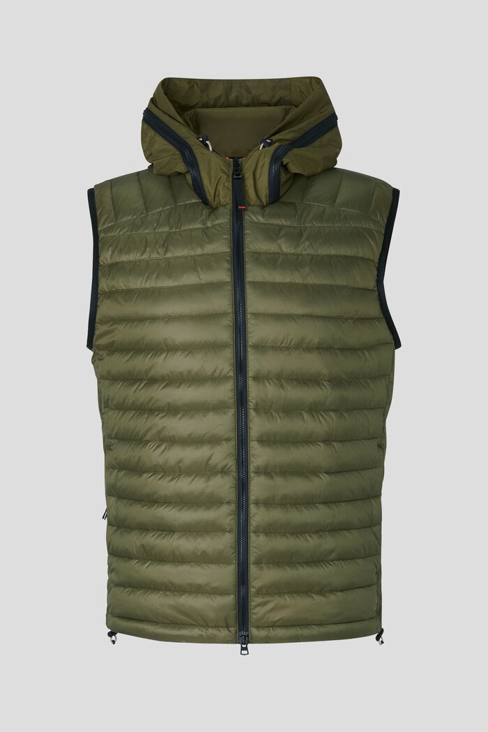 Casan Quilted vest in Olive green - 1