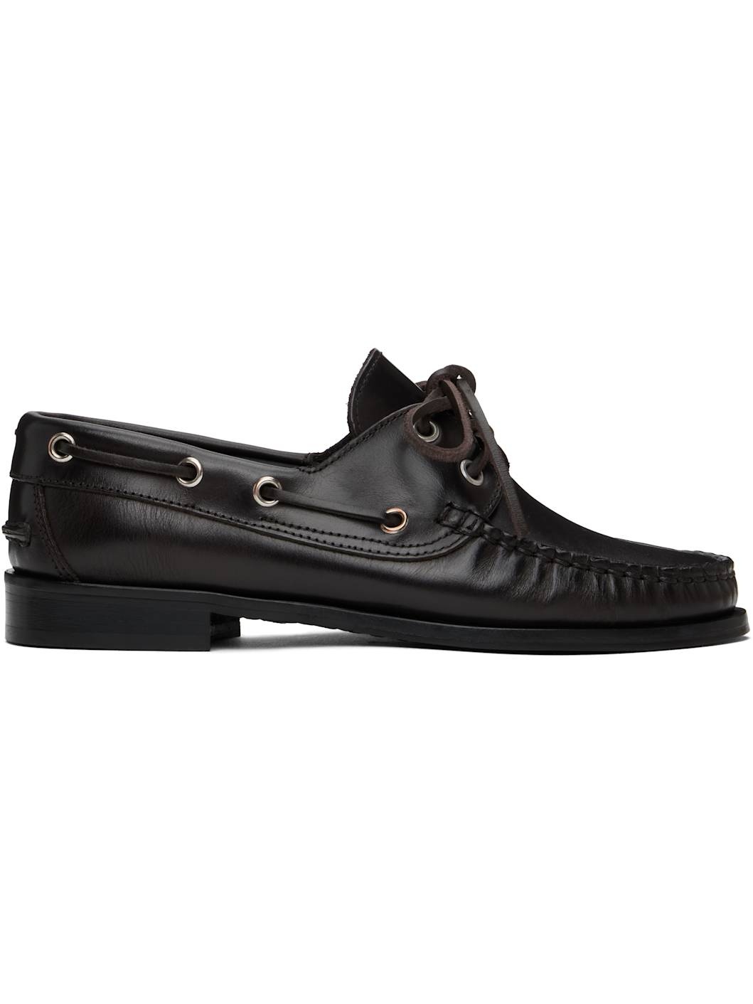 Brown Harris Calfskin Loafers - 1