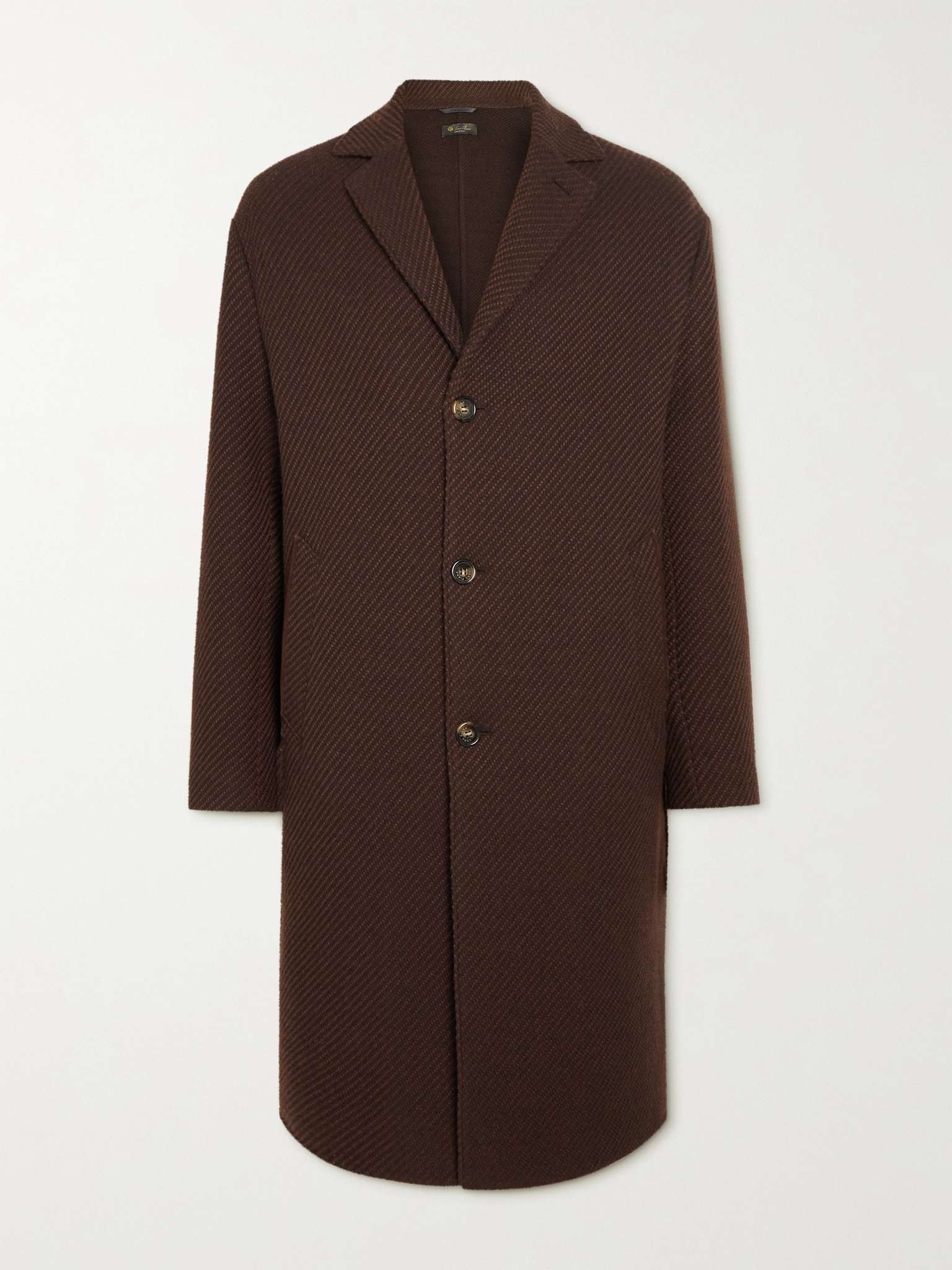 Navette Textured-Cashmere Coat - 1