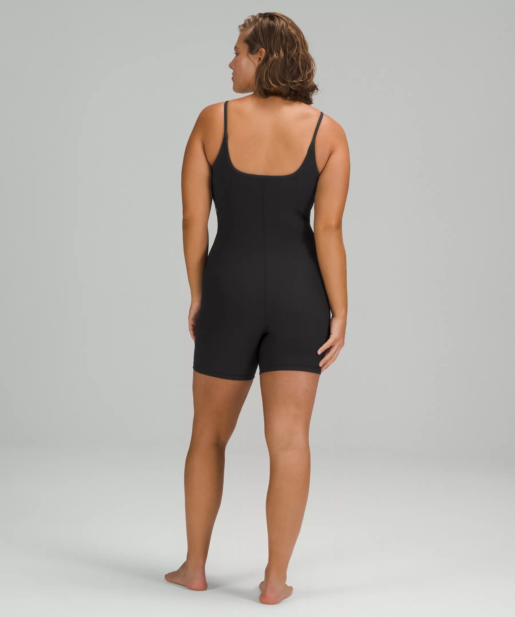 Ribbed Contoured Unitard 6" - 2