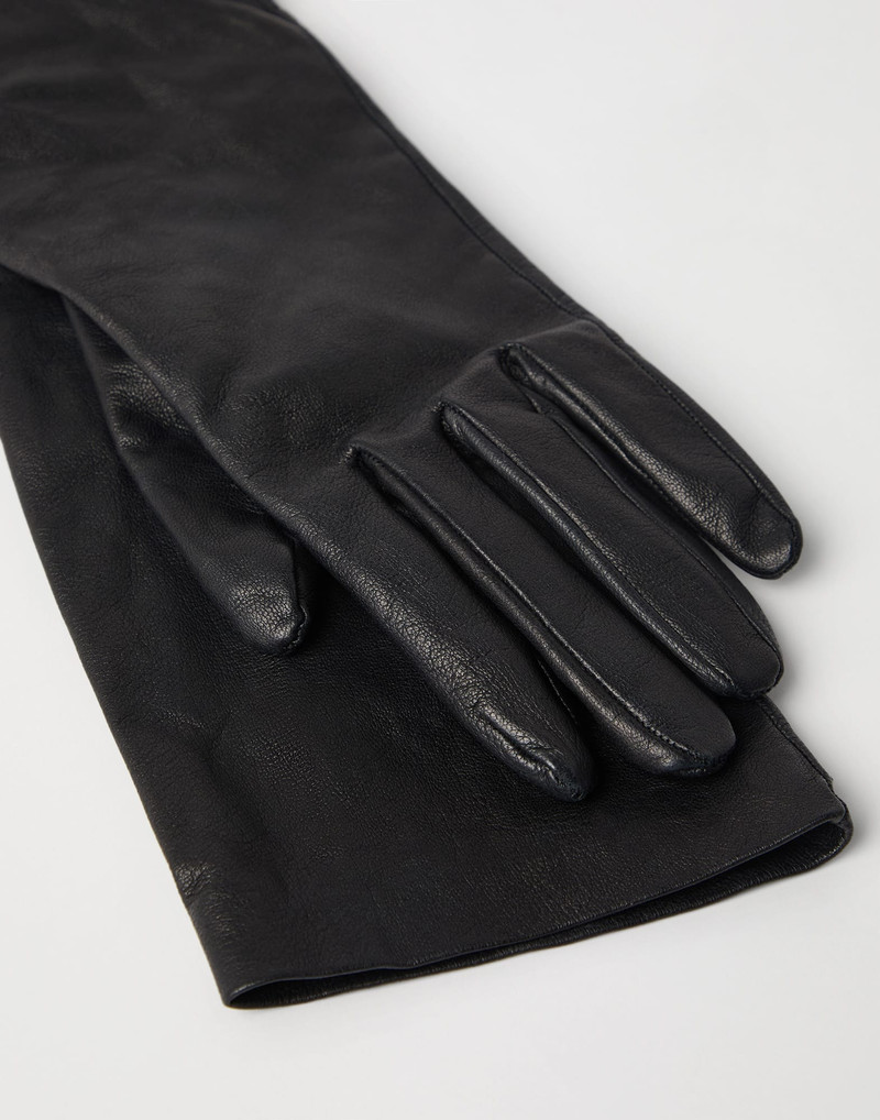 Brunello Cucinelli Nappa leather long gloves outlook