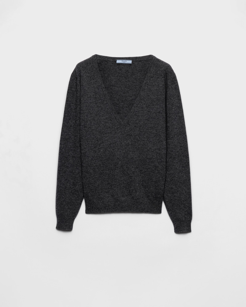 Cashmere V-neck sweater 1