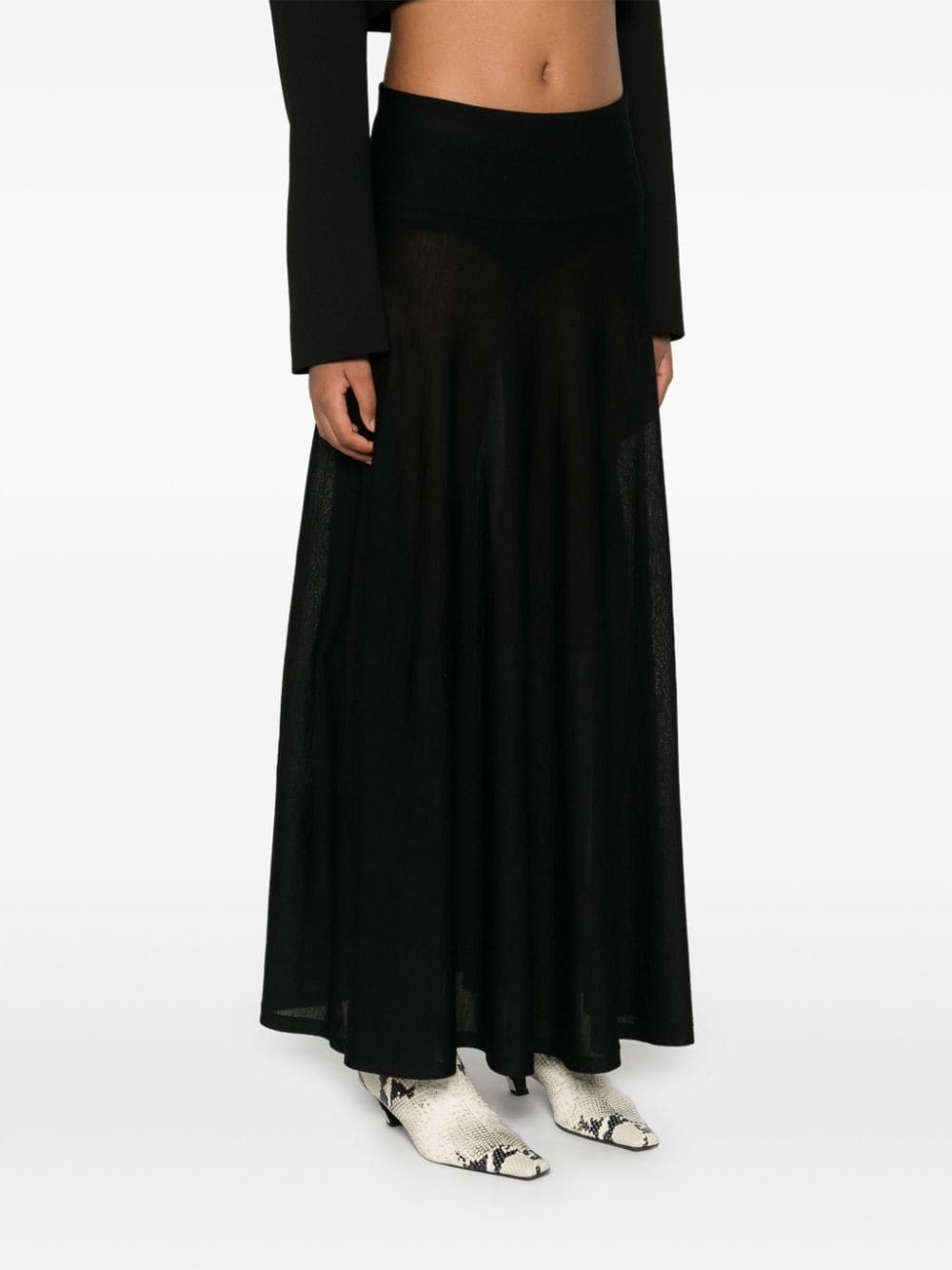 Fluid knitted skirt - 3