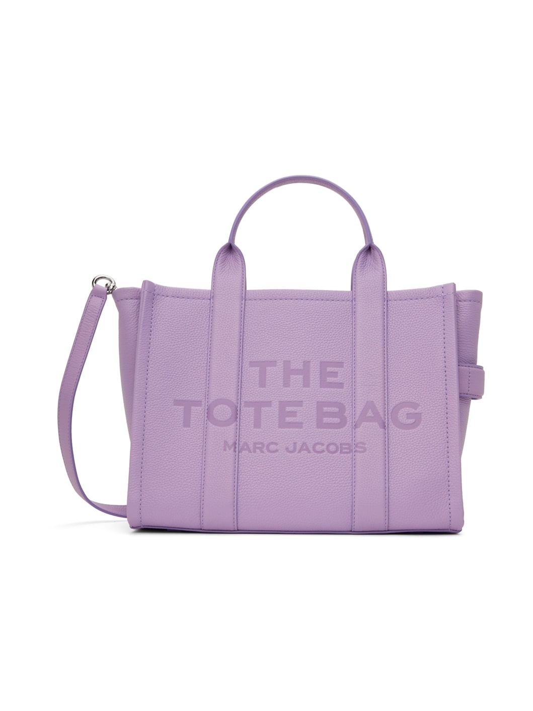 Purple 'The Leather Medium' Tote - 1