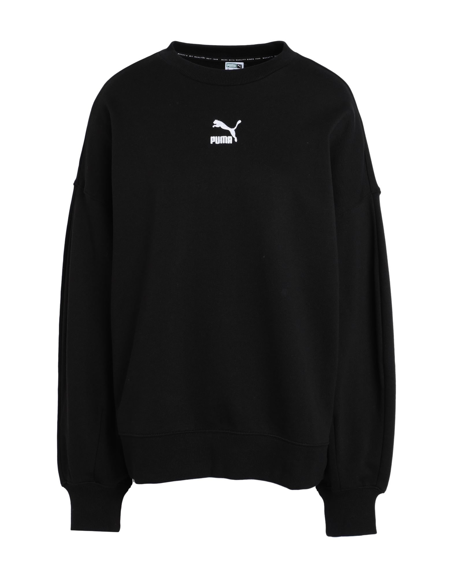 PUMA Black Women's Sweatshirt yoox REVERSIBLE
