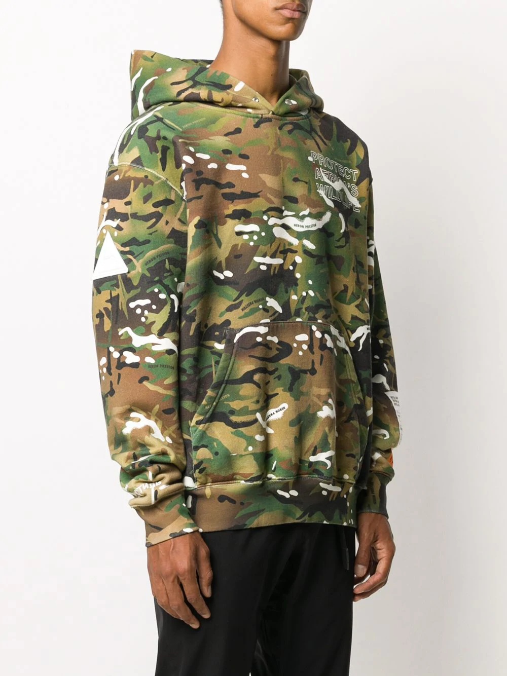 camouflage cotton hoodie - 3