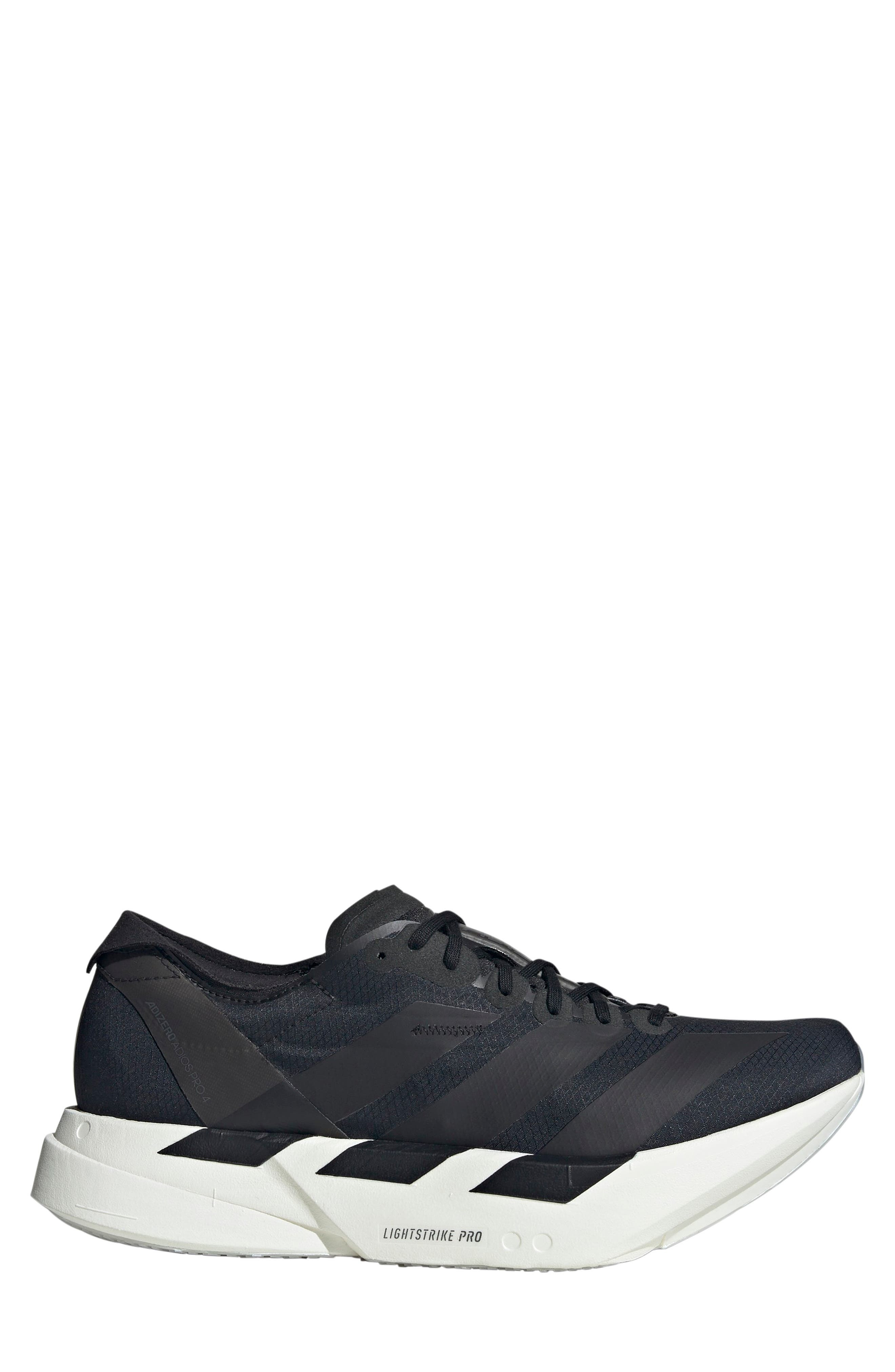 adidas Gender Inclusive Adios 9 Pro 4 Running Sneaker in Black/Black/Grey at Nordstrom - 3