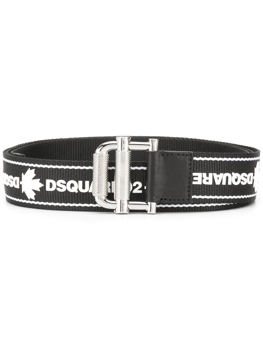 logo-print slip-through belt - 1