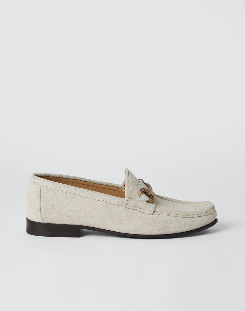 Suede loafers with bit 5