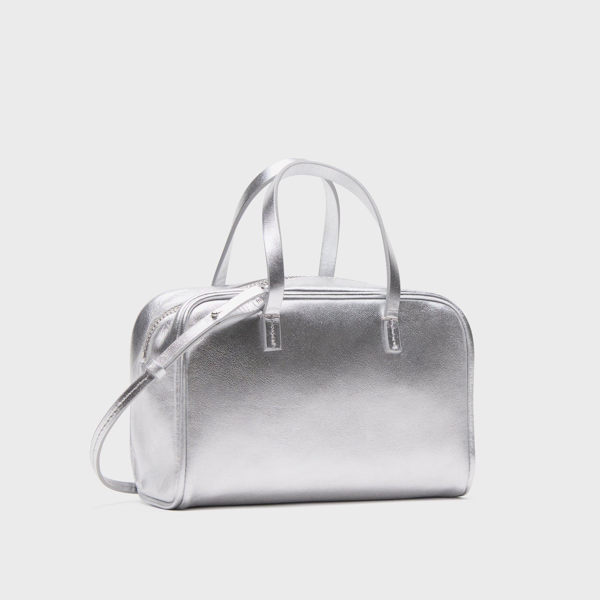Mini Pillow Bag in Metallic Leather - 4