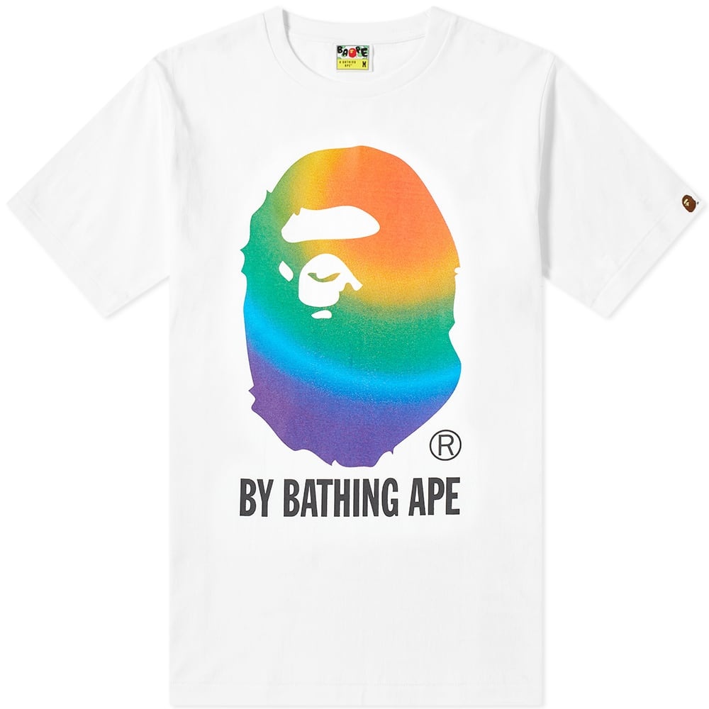 A Bathing Ape Rainbow By Bathing Tee - 1