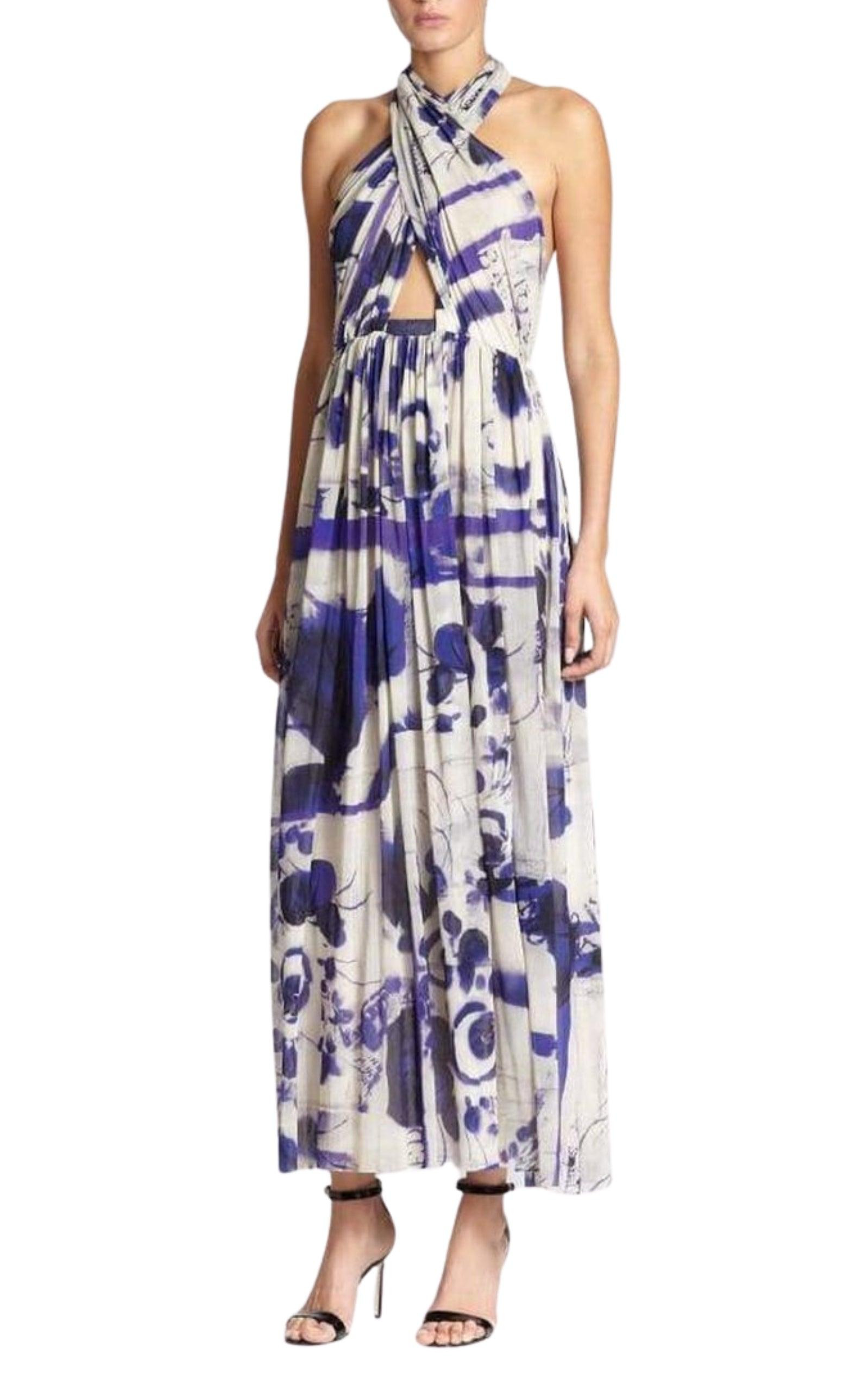 Cross Halter Tulle Dress - 3
