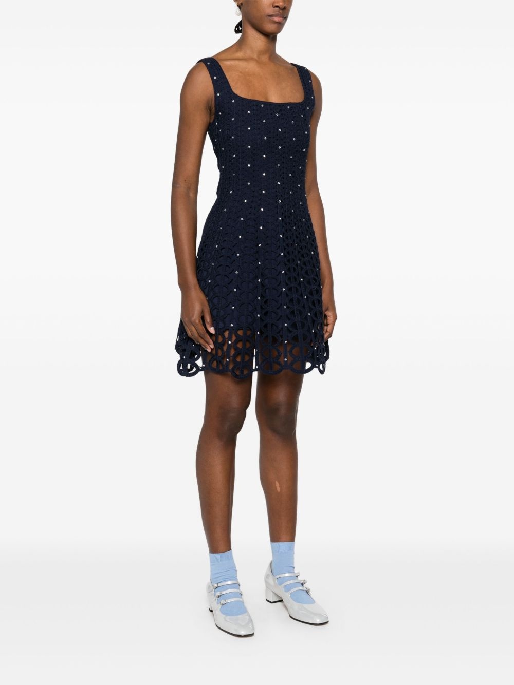 crochet mini dress - 3