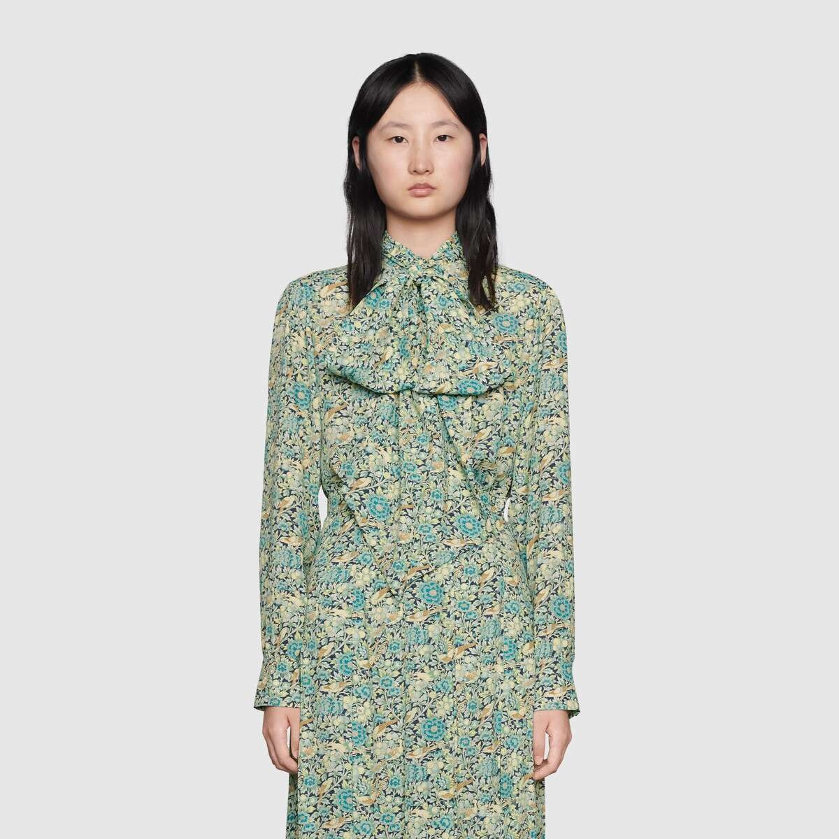 Gucci Liberty floral crêpe shirt - 3