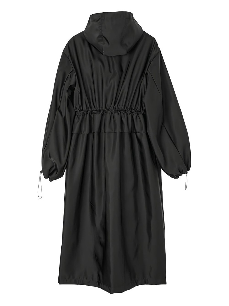 hooded drawstring parka coat 5