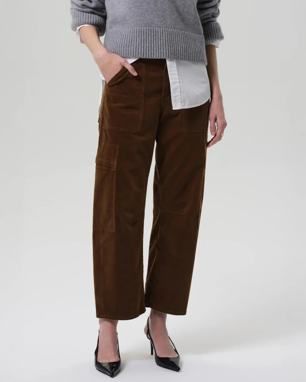 MARCELLE LOW SLUNG EASY CARGO CORDUROY - 5