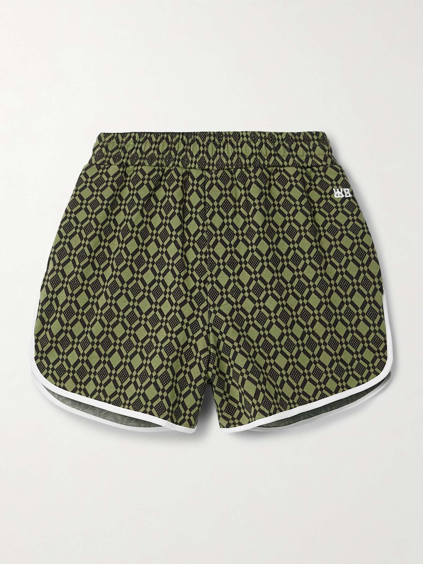 Organic cotton-blend jacquard shorts - 1