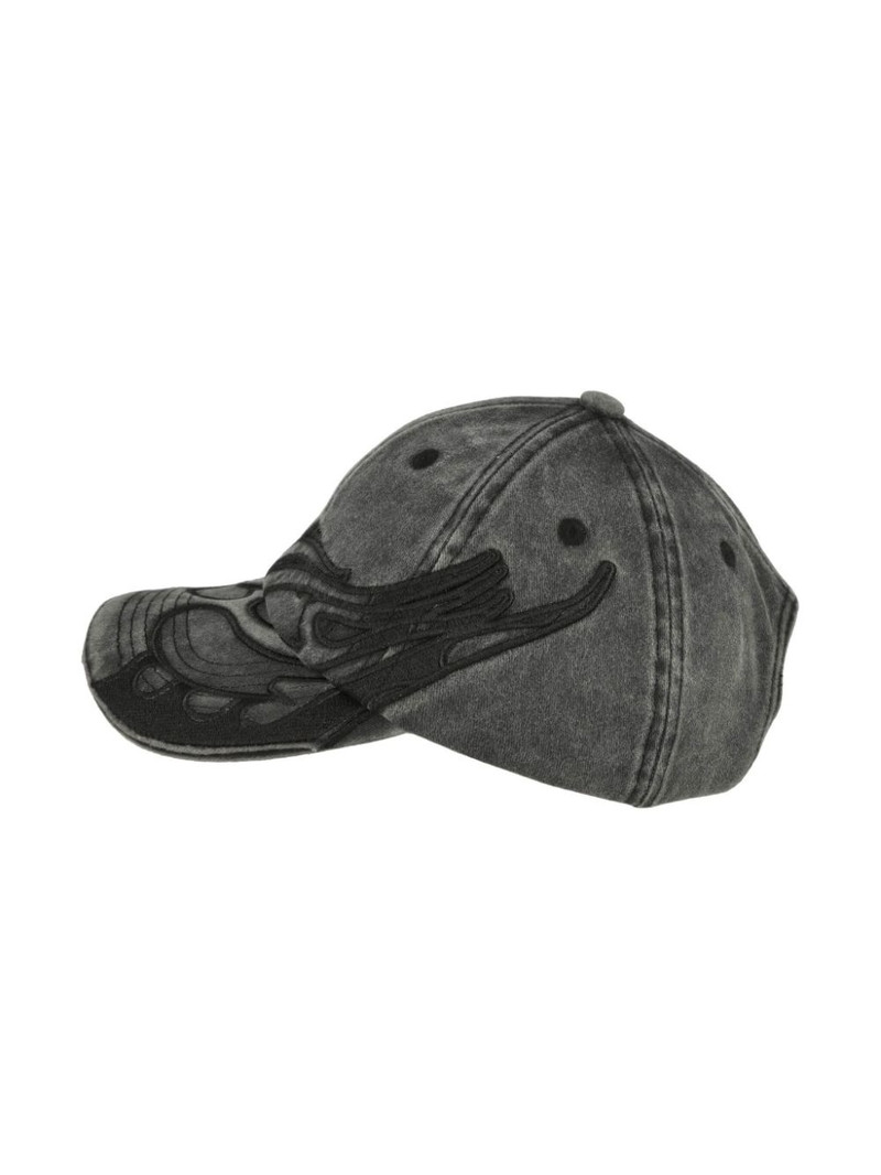 VETEMENTS Blackout Flame Logo baseball cap outlook
