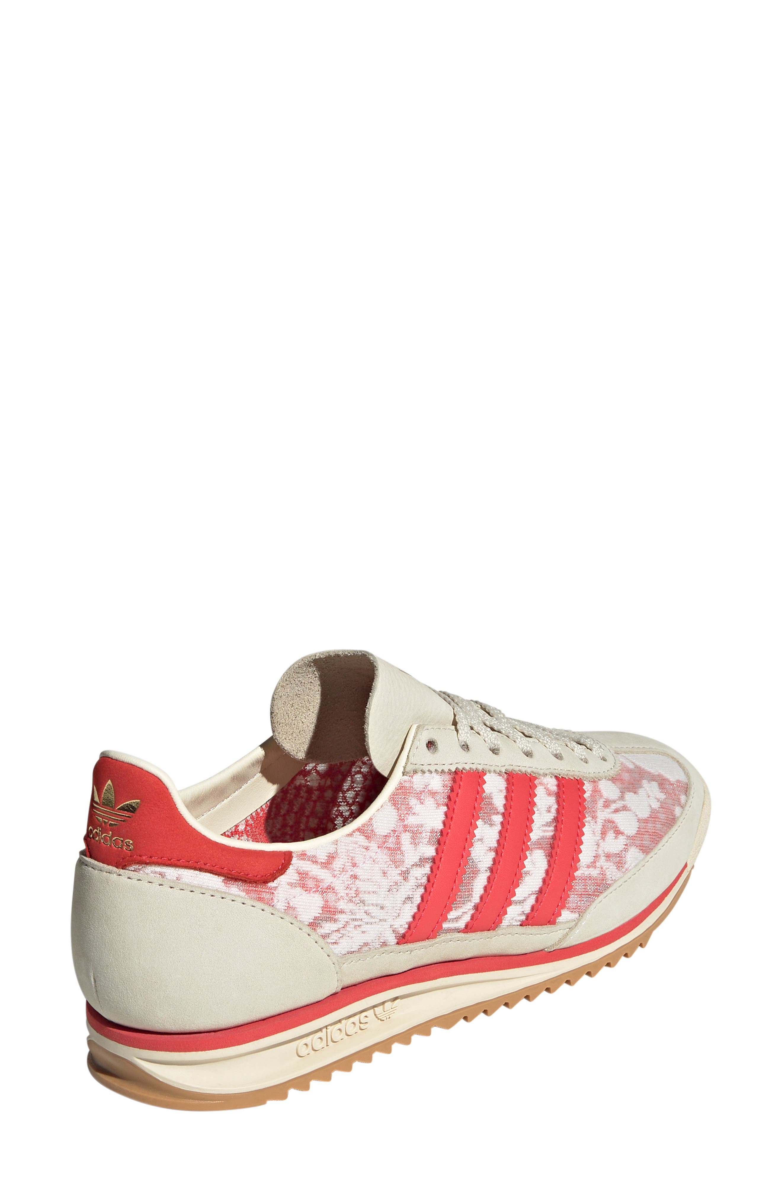adidas x Liberty London SL 72 OG Sneaker in White/Cream White/Scarlet at Nordstrom - 2