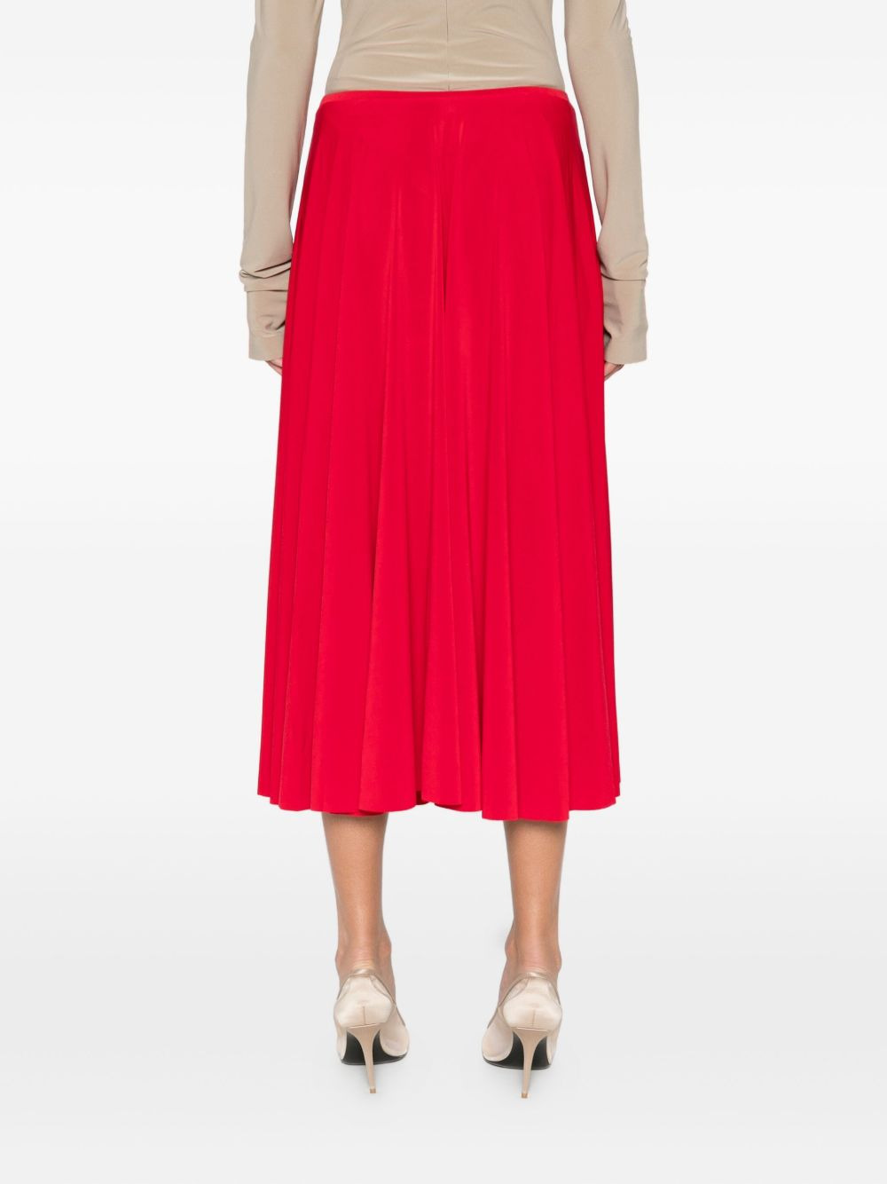 pleated midi skirt - 4